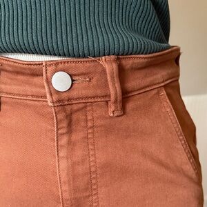 Everlane Terracotta Trousers 6 straight leg denim cotton